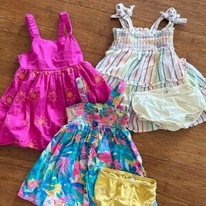 Colorful Girls' Summer Dress Set
